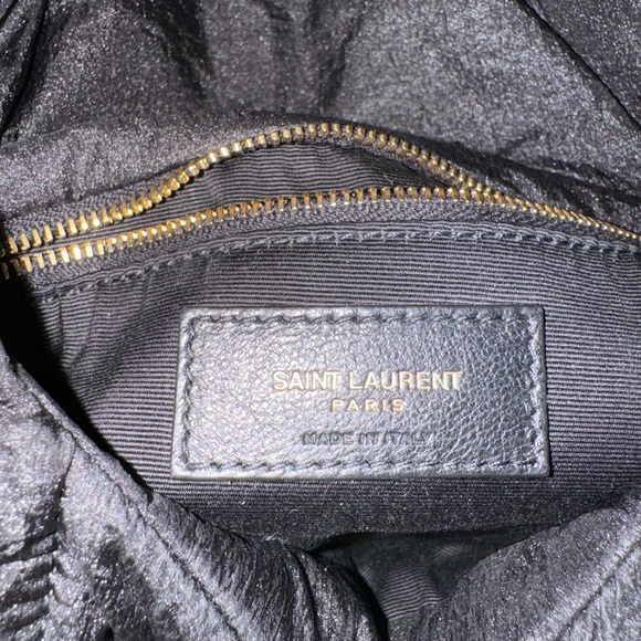 NWT Saint Laurent LOULOU puffer in black and gold - Picture 6 of 9